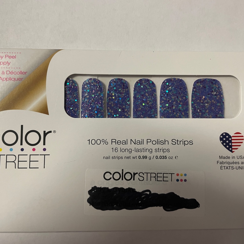 Color Color Street Nail Polish Strips “Mardi Gras” NWT